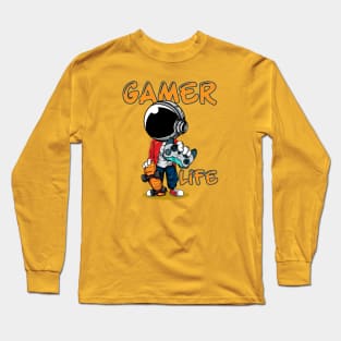 astronaut gamer life Long Sleeve T-Shirt